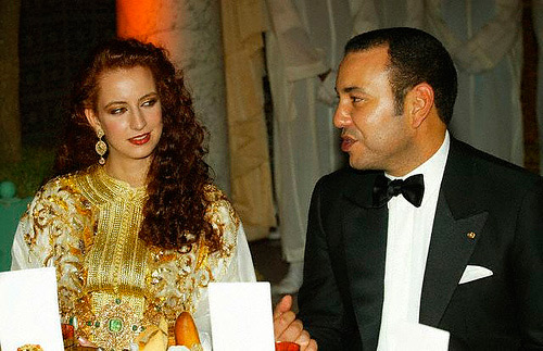 Morocco's King Mohammed VI and Princess Lalla Salma
